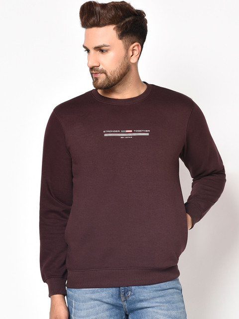 

Octave Men Maroon Sweatshirt