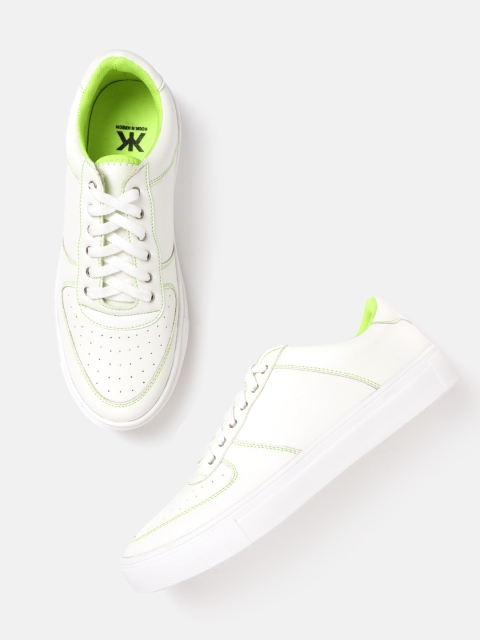 

Kook N Keech Women White Perforated Sneakers