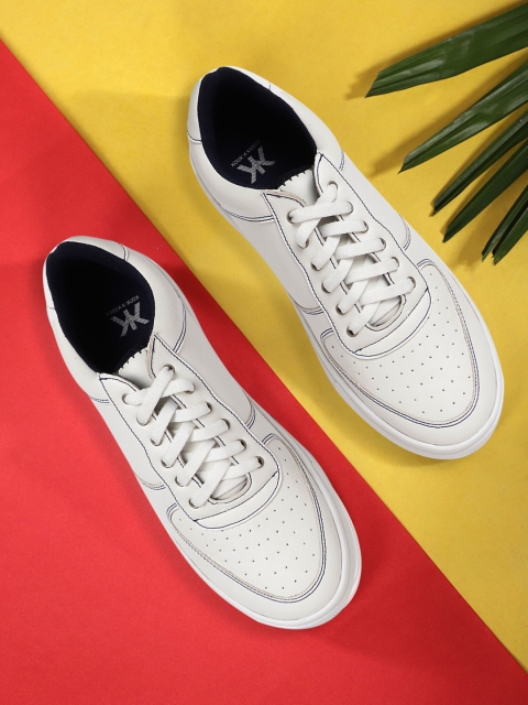 

Kook N Keech Women White Perforated Sneakers