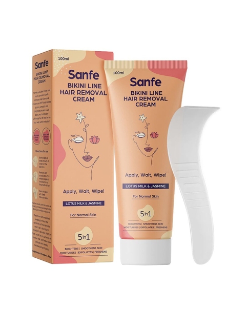 

Sanfe Bikini Line Hair Removal Cream With Lotus & Jasmine (100ml), Coral