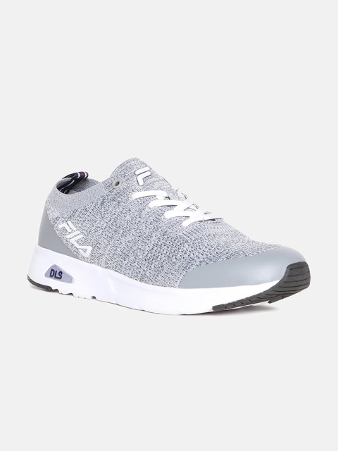 

FILA Men Grey Woven Design PU Sneakers