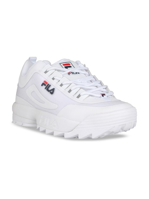 

FILA Men White Leather Sneakers