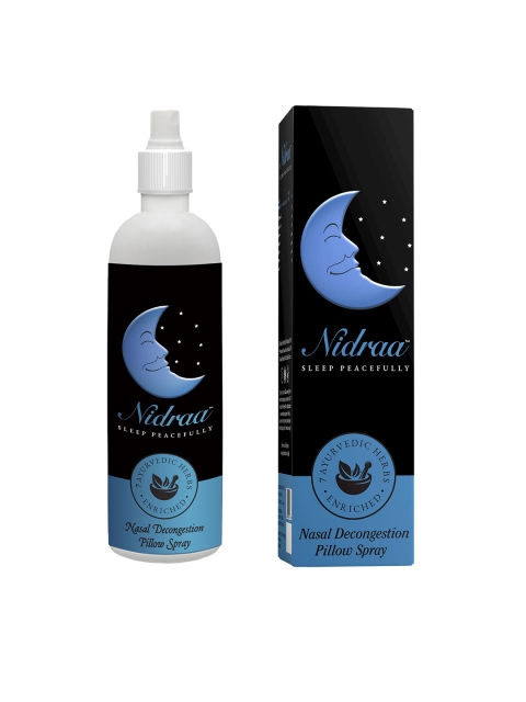 

Nidraa Nasal Decongestion Pillow Spray - 100ml, Black