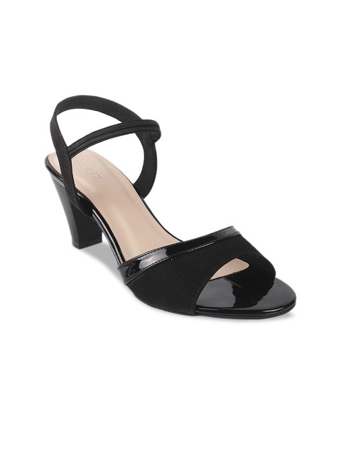 

Mochi Women Black Block Sandals