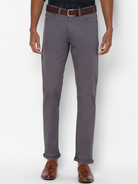 

Solly Jeans Co Men Grey Slim Fit Trousers