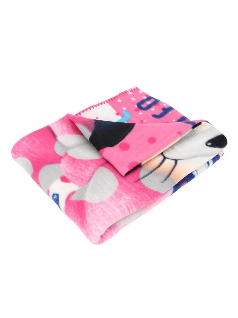 

Disney Pink & Blue Minnie Mouse Printed Mild Winter 300 GSM Single Bed Blanket
