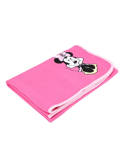 

Disney Pink & White Minnie Mouse Printed Mild Winter 300 GSM Single Bed Blanket