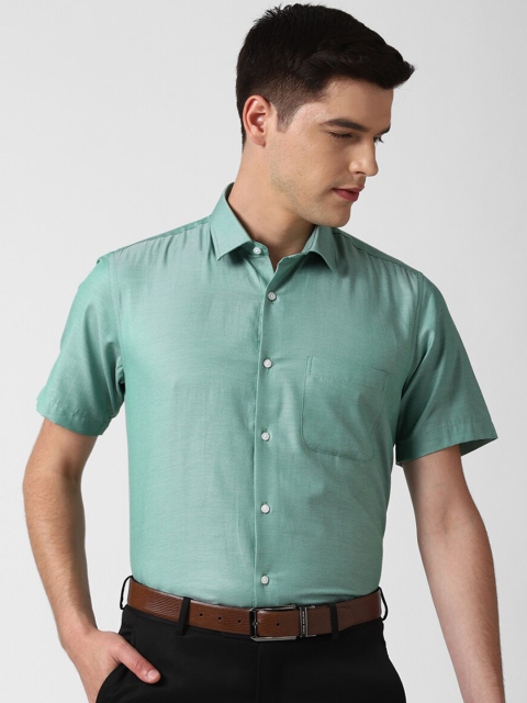 

Peter England Men Green Formal Shirt