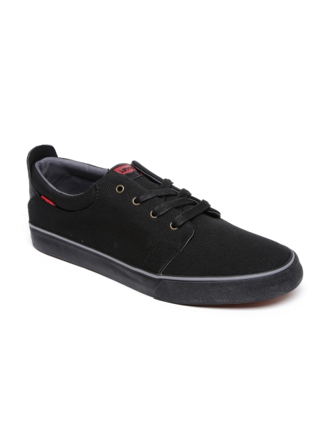 

Levis Men Black Solid Sneakers