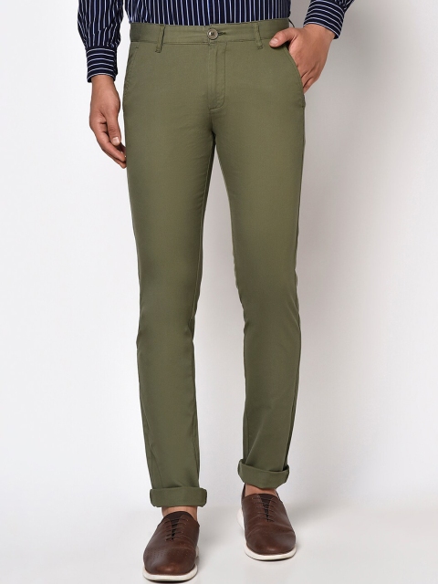 

Octave Men Olive Green Trousers