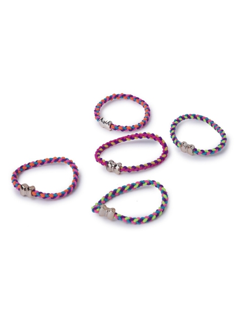 

Stoln Set of 5 Girls Multicoloured Pony Tail Holders, Multi