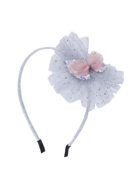 

Stoln Girls Grey & Pink Embellished Hairband