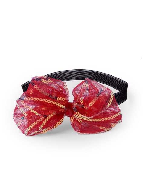 

Stoln Girls Red & Black Embellished Hairband