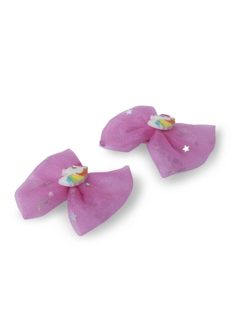 

Stoln Girls Pink & White Set of 2 Embellished Hair Accessory Set