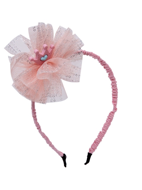 

Stoln Girls Peach-Coloured & Pink Embellished Hairband