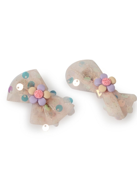 

Stoln Girls Cream-Coloured & Blue Set of 2 Hair Accessory Set