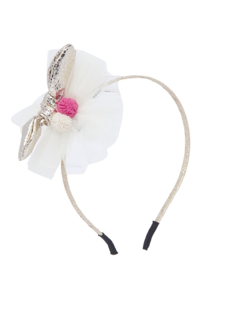 

Stoln Girls Cream-Coloured & Silver-Toned Hairband