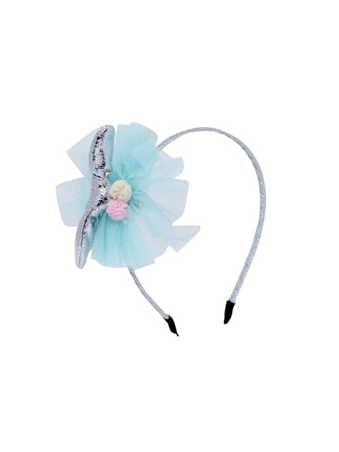 

Stoln Girls Blue & Silver-Toned Embellished Hairband