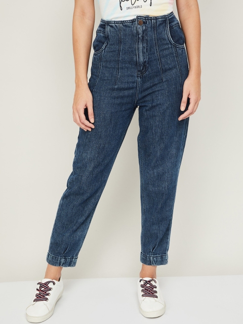 

Ginger by Lifestyle Women Cotton Blue Relaxed Fit Jeans