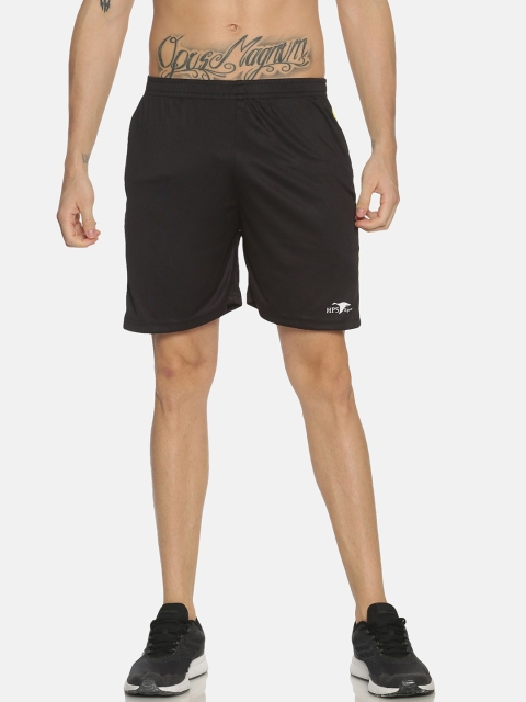 

HPS Sports Men Black Mid-Rise Sports Shorts