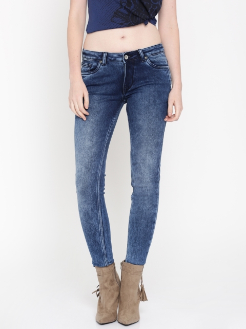 

Roadster Women Blue Skinny Fit Mid-Rise Clean Look Jeans