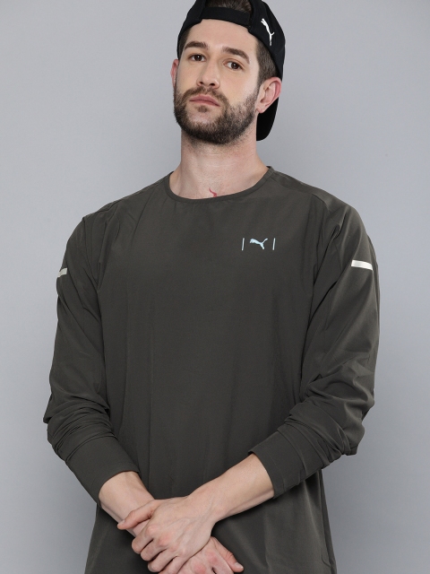 

Puma Men Grey Brand Logo Drycell Future Lab Men's Training T-shirt