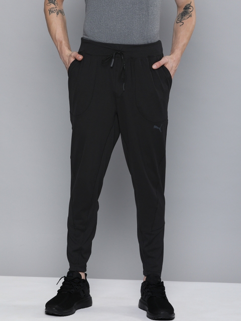 

PUma Men Black Solid Drycell Studio Yogini Knitted Slim Fit Running Joggers