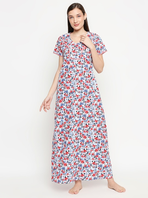 

XIN Red Printed Maxi Nightdress