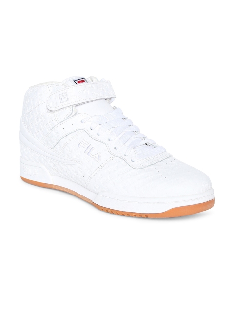 

FILA Men White Leather Sneakers