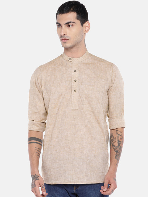 

EVOQ Men Brown Solid Casual Shirt