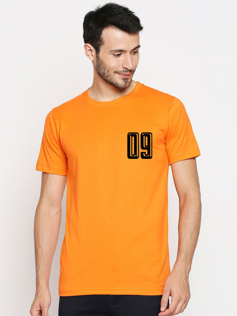 

Blacksmith Men Orange Pure Cotton T-shirt