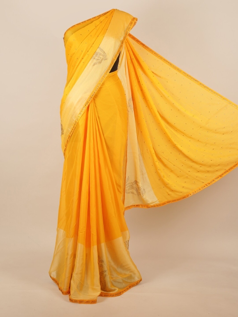 

Pothys Yellow Embellished Saree