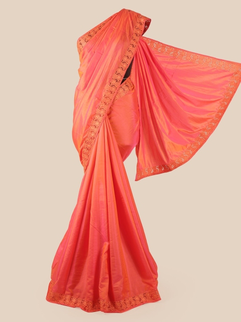 

Pothys Peach-Coloured Art Silk Saree