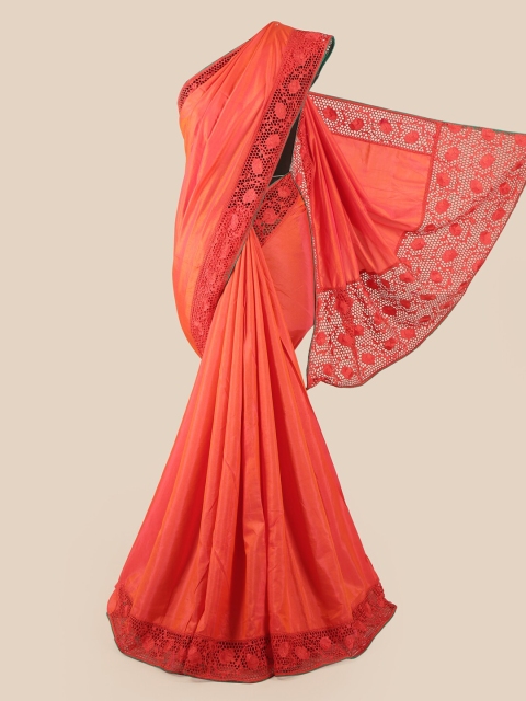 

Pothys Peach-Coloured Art Silk Saree