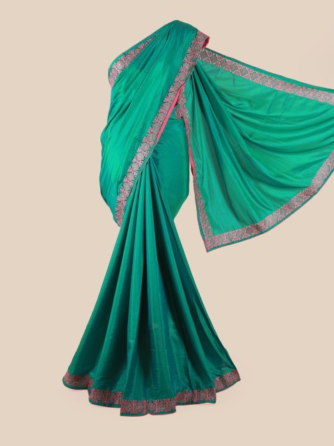 

Pothys Green & Pink Art Silk Saree