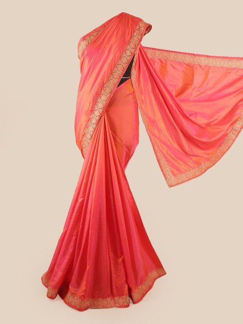 

Pothys Peach-Coloured Art Silk Saree