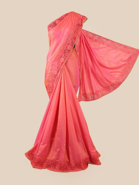 

Pothys Peach-Coloured Art Silk Saree