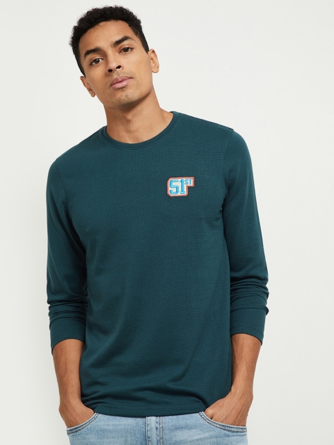 

max Men Teal Green T-shirt