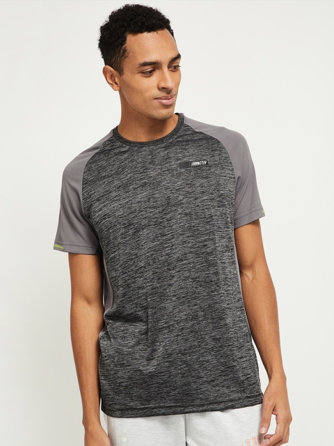 

max Men Charcoal Grey T-shirt