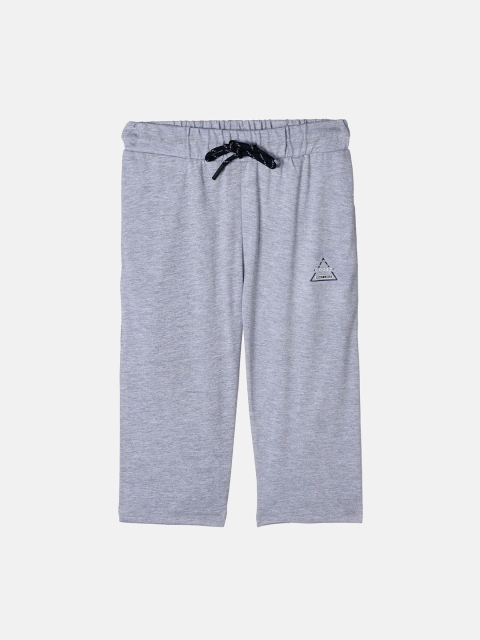 

Monte Carlo Boys Grey Melange Mid-Rise Regular Shorts