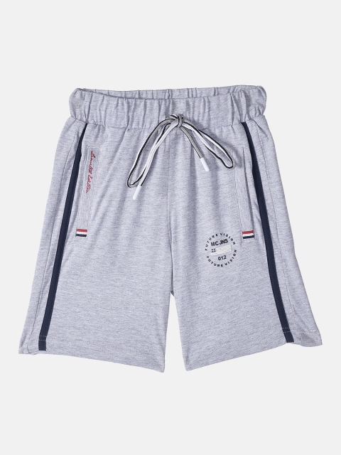 

Monte Carlo Boys Grey Mid-Rise Regular Shorts