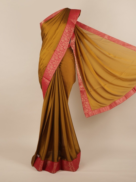

Pothys Green & Pink Solid Saree
