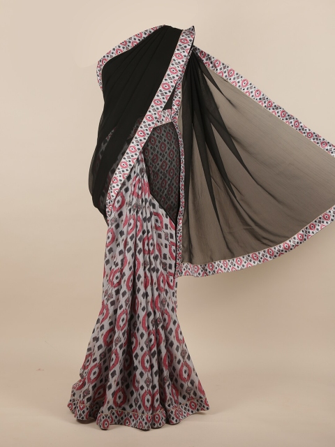 

Pothys Black & Grey Saree