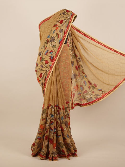 

Pothys Brown & Red Floral Saree