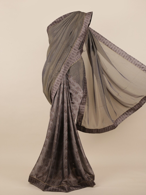 

Pothys Charcoal Ethnic Motifs Saree