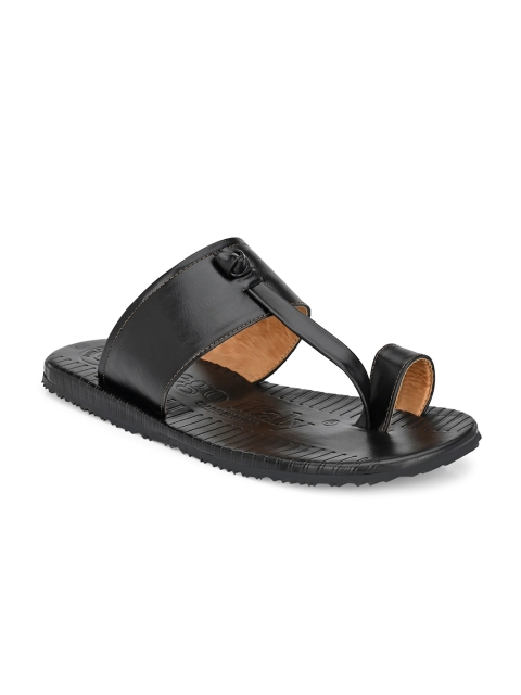 

Eego Italy Men Black Solid Plus Size Comfort Sandals