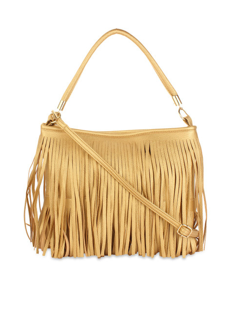 

Alvaro Castagnino Gold-Toned Fringed Shoulder Bag