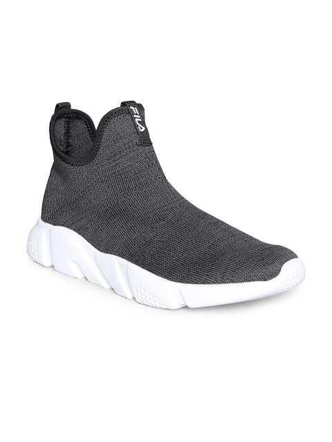 

FILA Women Black PU Slip-On Sneakers