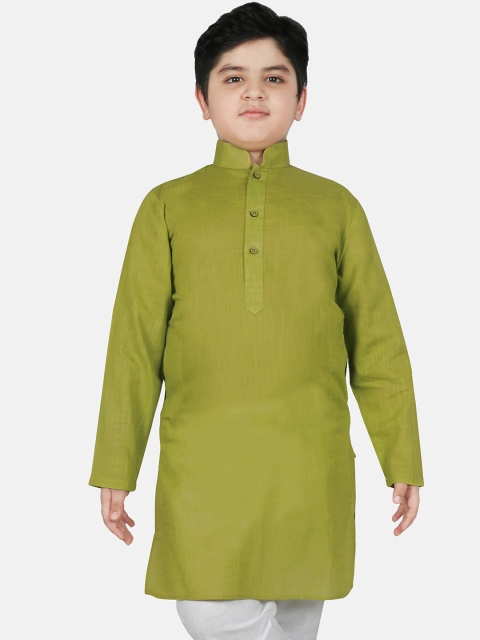 

SG YUVRAJ Boys Green Kurta
