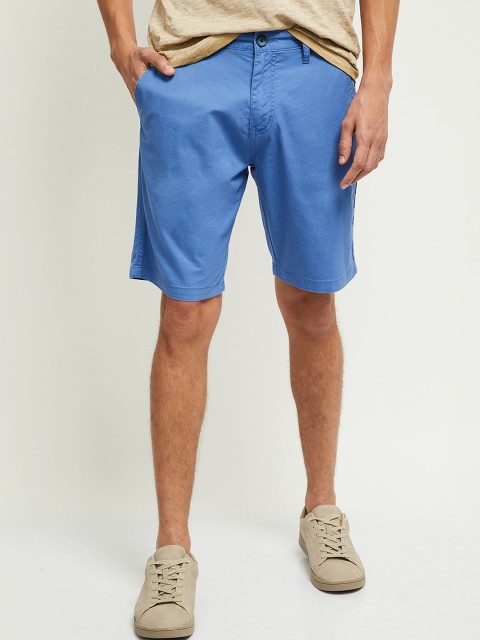 

max Men Blue Cotton Shorts